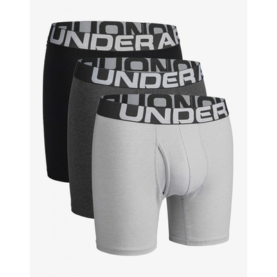 Under Armour Charged Cotton 6in 3 Pack-GRY