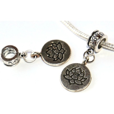 Fashion Jewerly Korálek Přívěsek Lotosový květ Mandala Posvátná geometrie Lotus 3265 – Hledejceny.cz