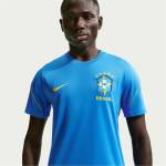 Nike Тениска Nike Men's Brazil Short Sleeve T-Shirt - Blue/White