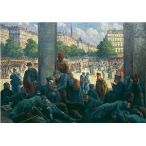 Grafika Art Puzzle - Puzzle Maximilien Luce - Gare de l'Est, 1917 - 1 000 piese