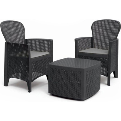 I.P.A.E-Progarden Záhradný set TREE, 3-dielny, antracitová TREC12AG