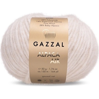 Příze Alpaca Air 71 bílá káva