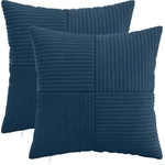 vidaXL Калъфка за възглавница 2 pcs ALMELO Морски син 45 x 45 cm (914773)