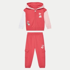 Guess Спортен коралов екип за мини момиче с розови детайли Guess