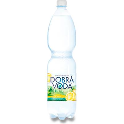 Dobrá voda citron jemně perlivá 6 x 1,5 l