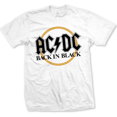 AC/DC tričko Back in Black biela