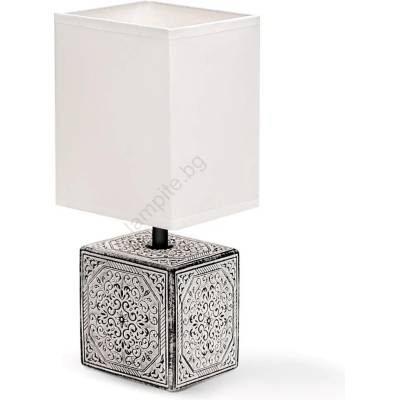 Aigostar - Настолна лампа 1xE14/40W/230V сива/бяла (AI0171)