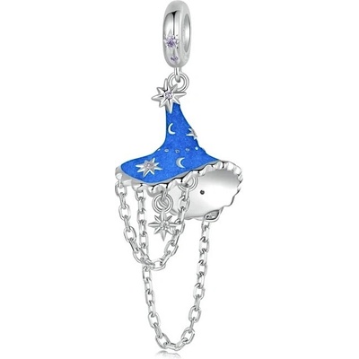 P&J Jewellery Stříbrný visací přívěsek Zářící klobouk SB114