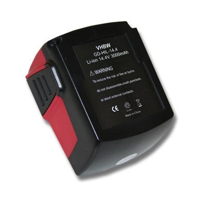 VHBW Батерия за Hilti B144, 14.4 V, 3.0 Ah (800110751)