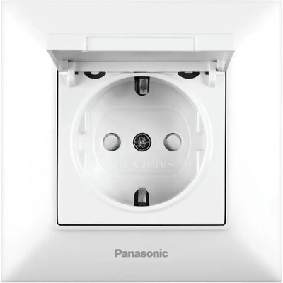 Panasonic КОНТАКТ С КАПАК БЯЛ PANASONIC Arkedia Slim (8681224540811)