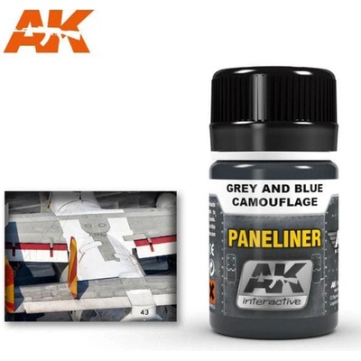 AK Weathering Air Paneliner For Grey and Blue Camouflage