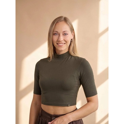 Lucca Crop Top Dark Khaki