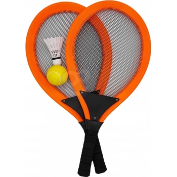 Woopie set 2v1 bedminton a tenis Oranžová