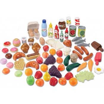 Écoiffier Sada potravin do kuchyňky v dóze 100% Chef 75 doplňků od 18 měsíců