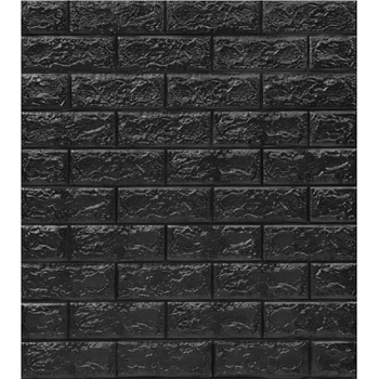 Impol Trade 3D BLACK 70 x 77 cm, tehla čierna 1ks