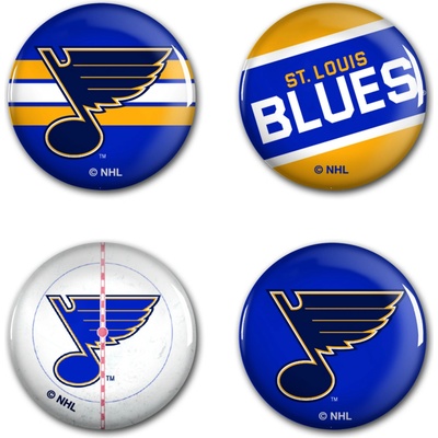 Wincraft sada placek St. Louis Blues NHL button 4 ks