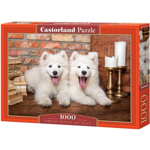 Castorland Пъзел Castorland от 1000 части - Кученца Самоед (C-105137-2)