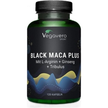 Vegavero Black Maca + L-Arginine + Ginseng + Tribulus [120 капсули]