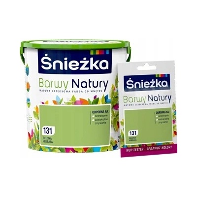 Śnieżka Latexová barva na zeď 5 l 131 Zelený čaj mat