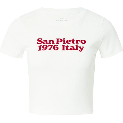HOLLISTER Тениска 'amalfi' бяло, размер xs