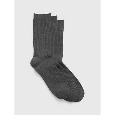 GAP V-BASIC CREW 3PK tmavo sivá