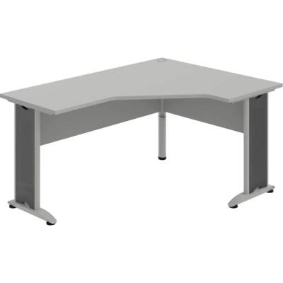 OFFICE PRO s.r.o. HOBIS kancelársky stôl pracovný tvarový, ergo ľavý CEV 60 L, sivá