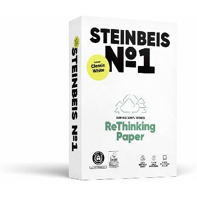 Steinbeis Копирна хартия N1, CIE 55, 100% рециклирана, A4, 80 g-m2, 500 листа
