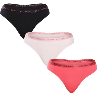 Tommy Hilfiger viacfarebná 3PACK dámske tangá (UW0UW04889 0V5)