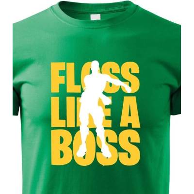 Dětské tričko Floss like Boss Zelená Canvas Dětské tričko Bezvatriko.cz 1