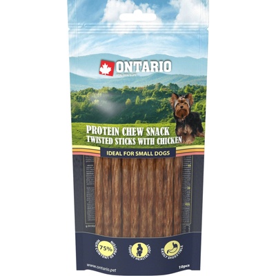 Ontario dog protein snack tyčinky s kuracinou 10 x 12,7 cm