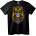 NOONEBRAND Тениска Череп и Котка Аниме - XL, Black