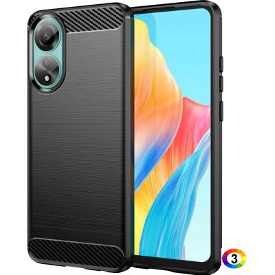 OPPO A78 4G Удроустойчив Carbon Fiber Калъф и Протектор