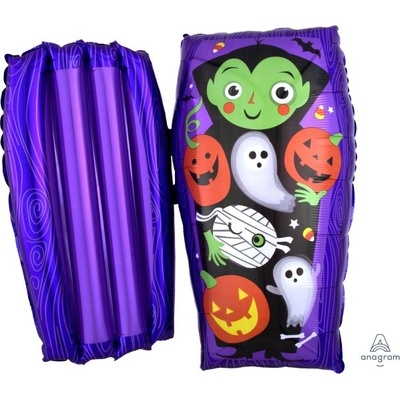 Amscan Balónik Halloween fóliový obrí Otvorená rakva
