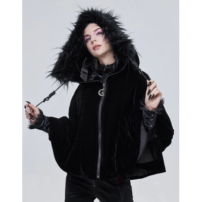 Devil fashion дамско палто (пончо) devil fashion - Ватирано - Черно - ca02901