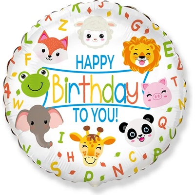 GoDan Балон от фолио Happy Birthday To You - животни 60см