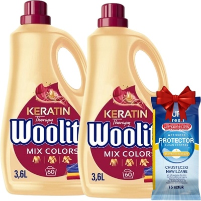 Woolite Tekutý prací prostředek na barevné prádlo 2 x 3,6 l 120 PD