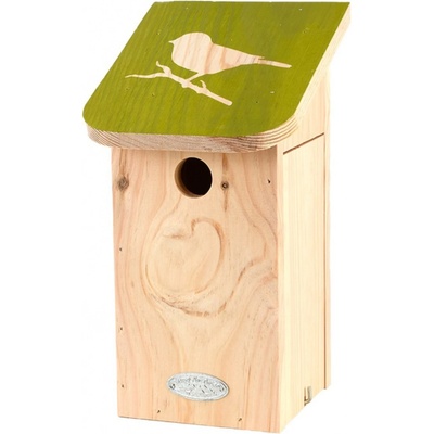 Esschert Design Vtáčia búdka Elisa 28 x 15 x 16 cm drevo hnedá zelená