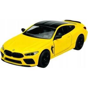 Kinsmart Метална количка Kinsmart - BMW Competition Coupe, 1: 34, жълта (63143)