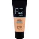 Maybelline Fit Me! Foundation Matte + Poreless 128 Warm Nude tekutý make-up so zmatňujúcim účinkom 30 ml