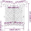 Image 1 of vidaXL 318418 1,66x0,81x1,74 m