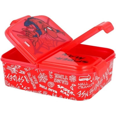 Stor multibox na desiatu Spiderman s 3 priehradkami