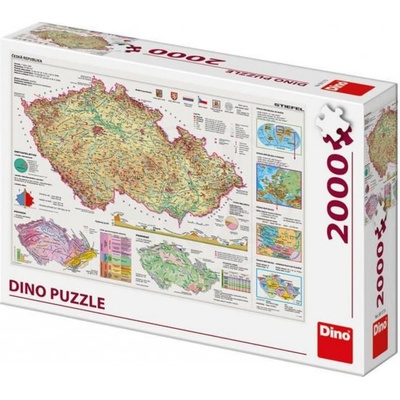 Dino Mapy České republiky 2000 dielov