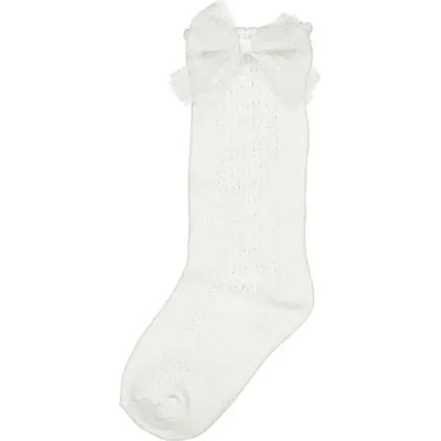 Mayoral Чорапи високи в Мръсно бял цвят за бебе момиче Mayoral