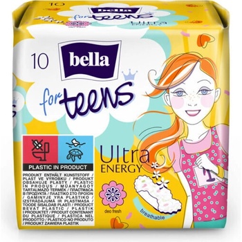 Bella Дамски превръзки Bella for Teens Ultra Energy Deo Fresh 10бр (С‚-21106)