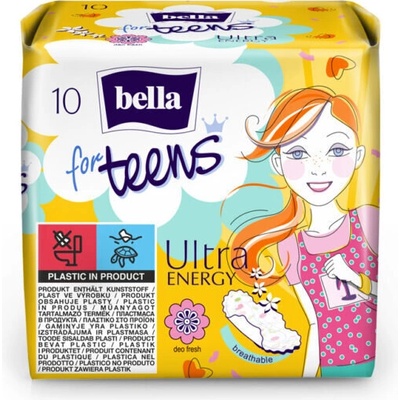 Bella Дамски превръзки Bella for Teens Ultra Energy Deo Fresh 10бр (т-21106)