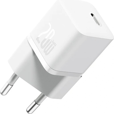 Baseus Зарядно устройство Type-C, бързо зареждане, GaN, 20W - Baseus (CCGN050102) - бяло