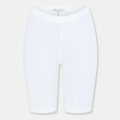 Brave Soul Къси панталони Brave Soul White Cycling Shorts - White