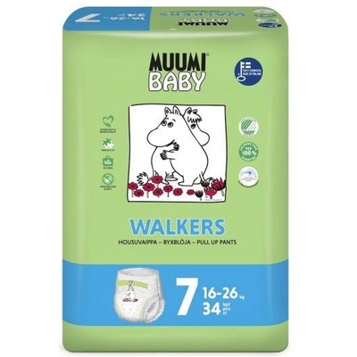Muumi Baby Пелени гащички еднократни 7 Екстра Големи 16-26кг 34бр Baby Muumi
