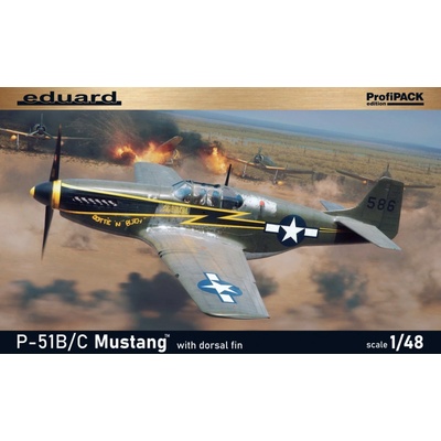 Eduard North American P 51B/C Mustang w/ Dorsal Fin ProfiPACK edition 1:48