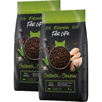 Fitmin For Life CAT CASTRATE Chicken 2 x 8 kg